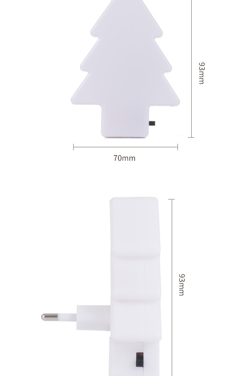 Christmas Tree Night Light Plug with Toggle Switch