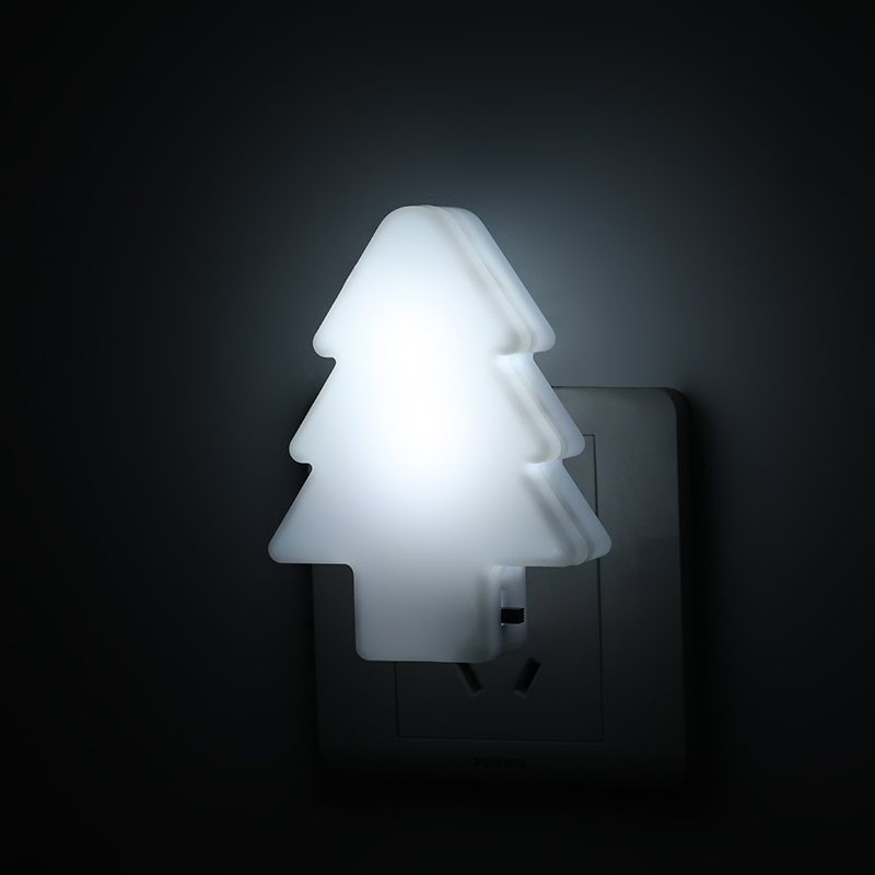 Christmas Tree Night Light Plug with Toggle Switch