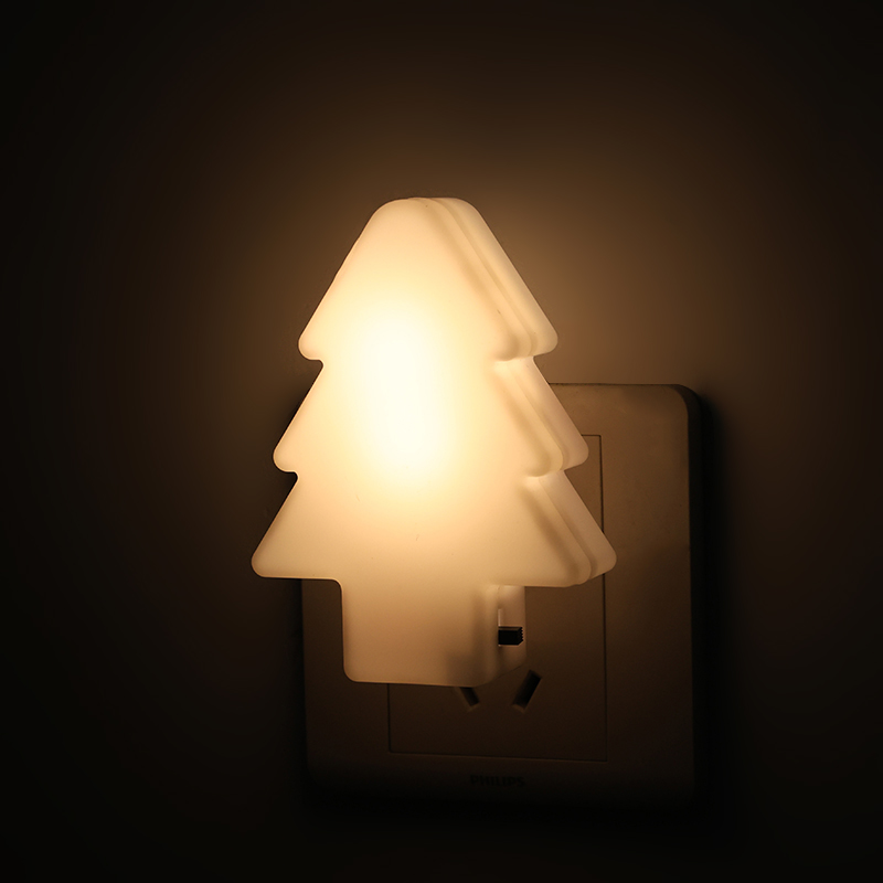 Christmas Tree Night Light Plug with Toggle Switch